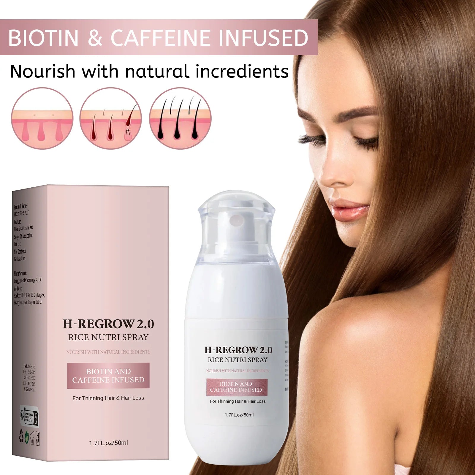 Rice Water Hair Thickener Spray