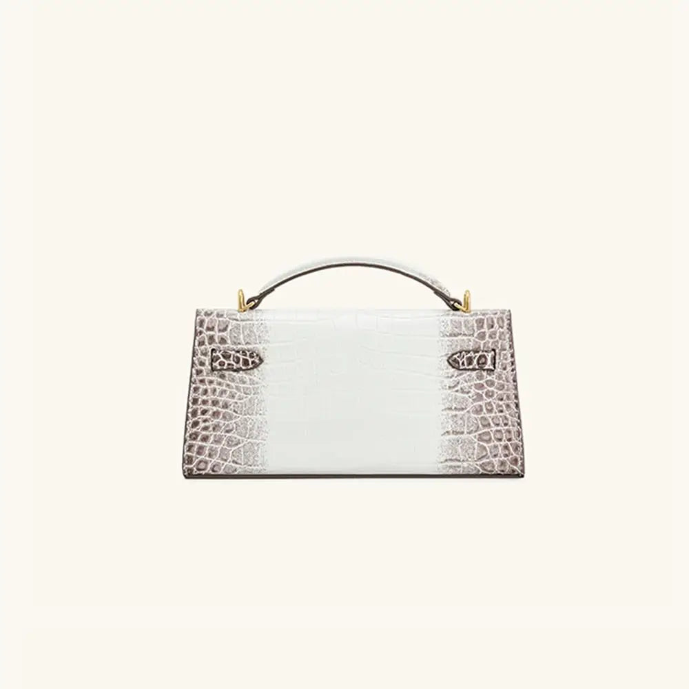 Elegant Crocodile Leather Handbag