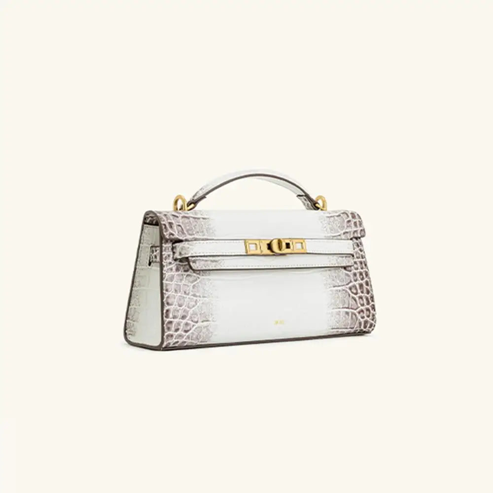 Chic Croc Leather Handbag