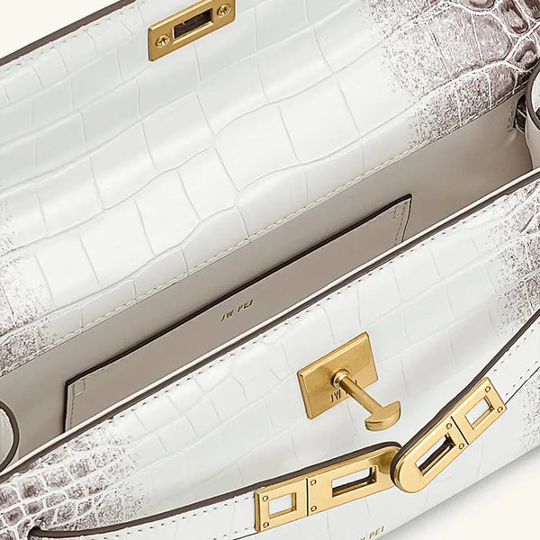 Elegant Crocodile Leather Handbag